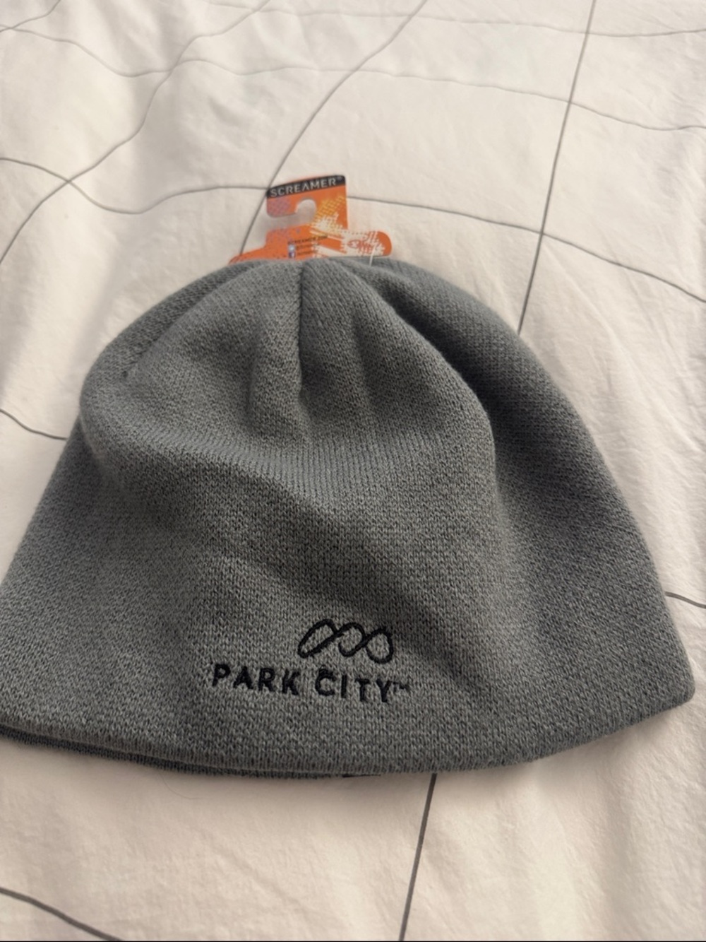 Park City Gray Knit Beanie